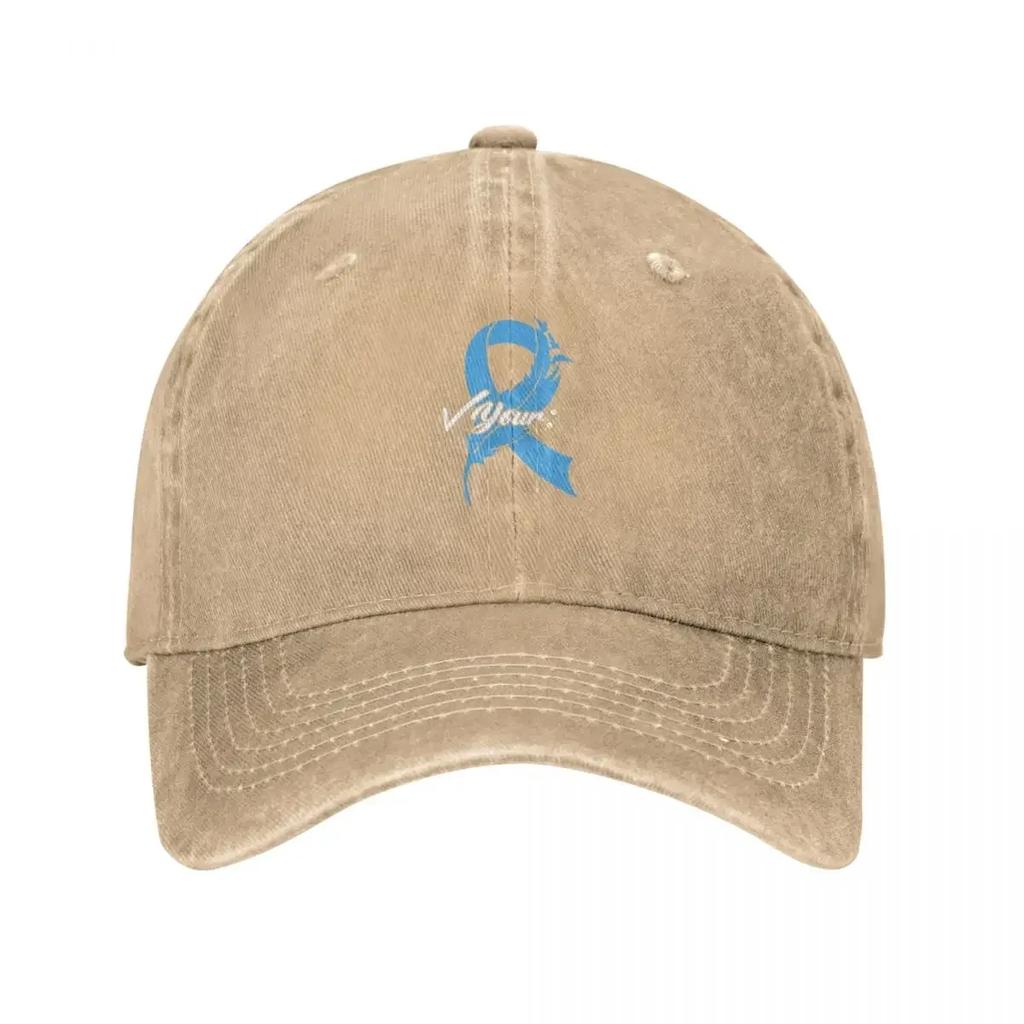 Check Your Colon Colorectal Cancer Awareness Blue Ribbon Baseball Cap hard hat Rugby party Hat fun hats Women Unisexs