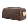 Louis Vuitton Dopp Kit Classic Vintage Print Zipper Closure Coated Canvas With Leather Trim Toiletry Bag Men Toiletry Bag Brown M44494