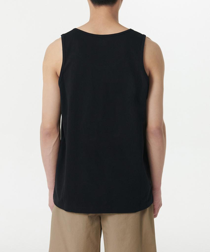 Musinsa Standard Scoop Neck Sleeveless Top [Black]