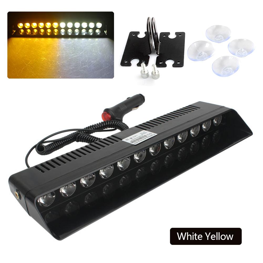12V Emergency LED Strobe Light Police for Car Truck Red Blue Amber White LED Flasher Beacon Warning Lamp Car Light Assembly