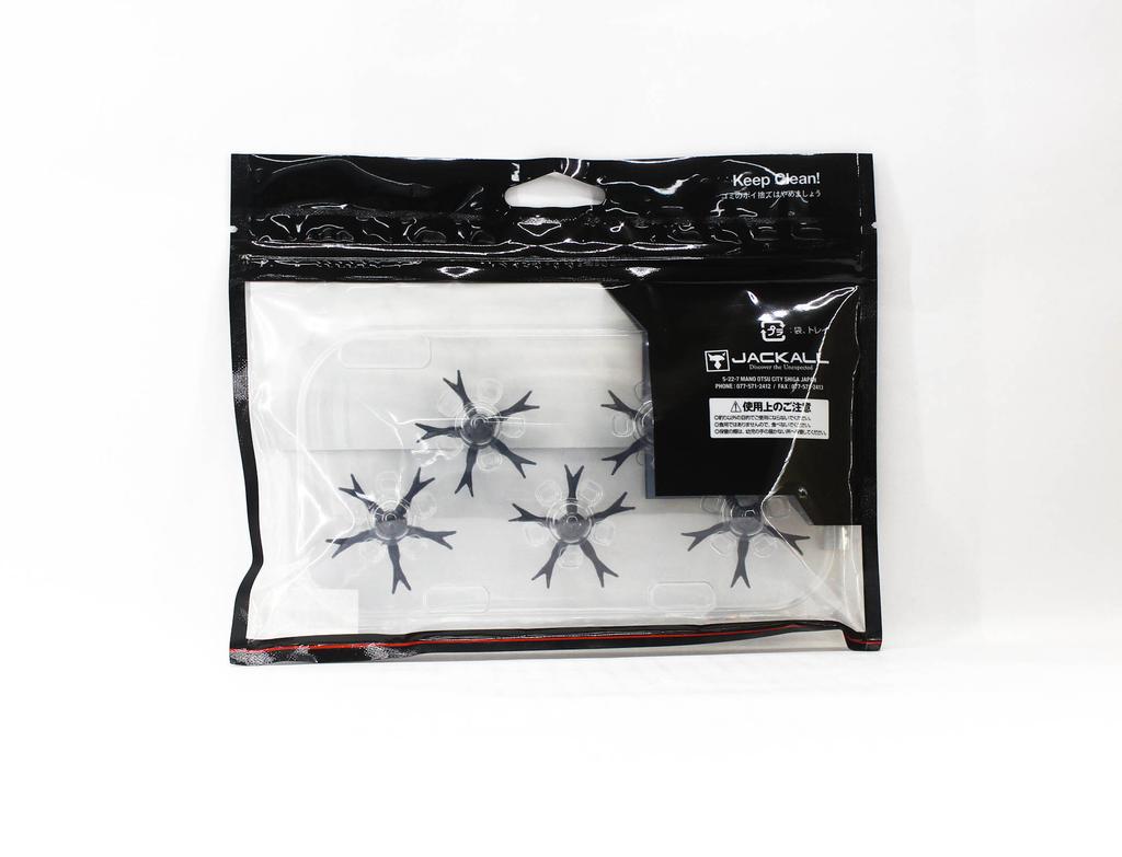 Jackall Soft Lure Jimmy Henge Micro Straight Black (9621)