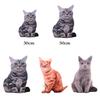 3D Cute Simulation Cat Sleep Neck Protection Napping Cat Shape Pillow Home Textile Throw Pillow Cushion