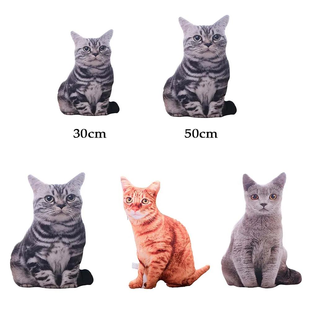 3D Cute Simulation Cat Sleep Neck Protection Napping Cat Shape Pillow Home Textile Throw Pillow Cushion