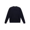 Emporio Armani Solid Color Small Pattern Casual Crew Neck Long Sleeve Sweater Men Sweater Black 3H1MXB-1MVQZ-999