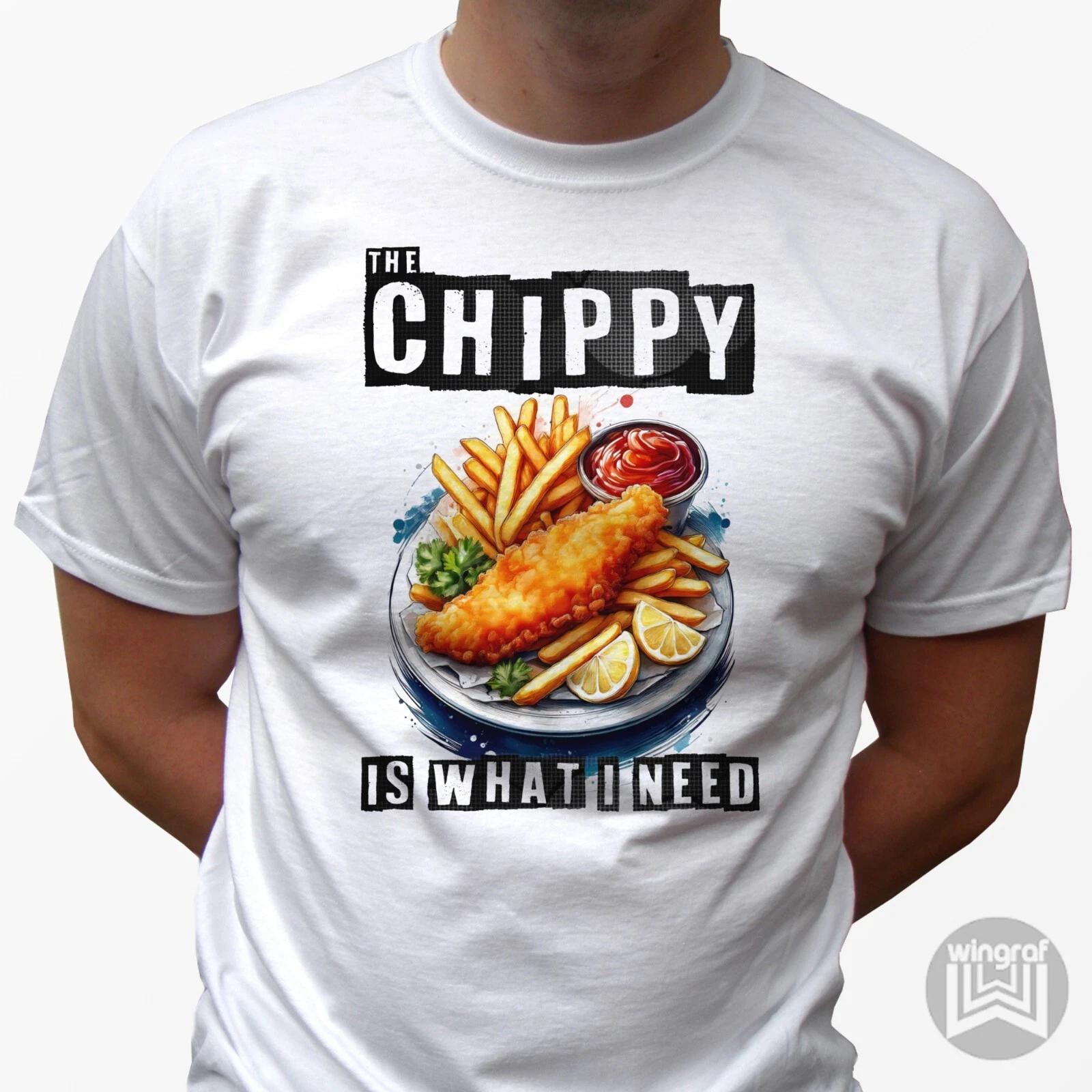 

Fish and Chips kids boys T-Shirt funny chippy top birthday Christmas gift tee all sizes 100