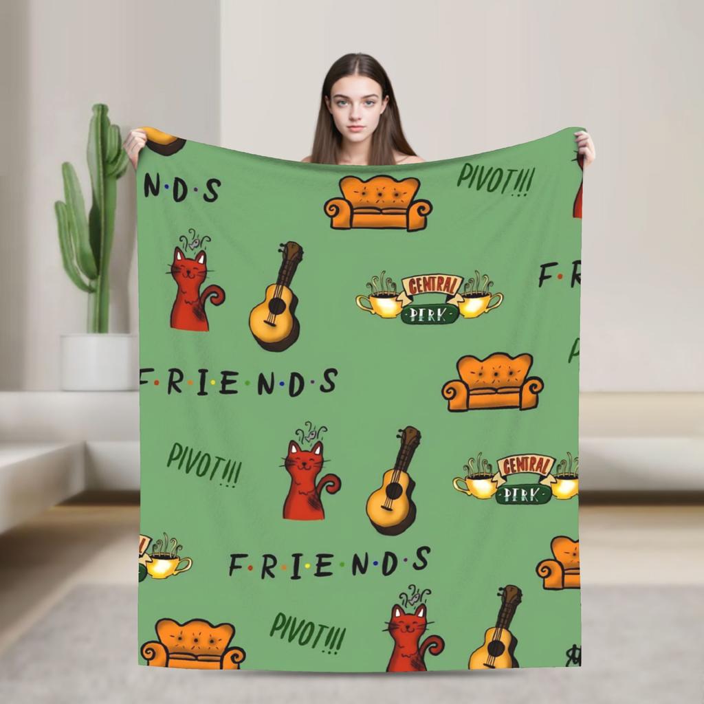 Smiling Friend Games Blanket Quality Warm Soft  Throw Blanket Spring Travel Office Home Decor Novelty Bedspread