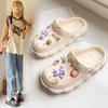 Cartoon Hole Shoes Women's Thick-soled Soft-soled Semi-slippers Summer Wear Versatile Sandals Lazy Bag Head Shoes