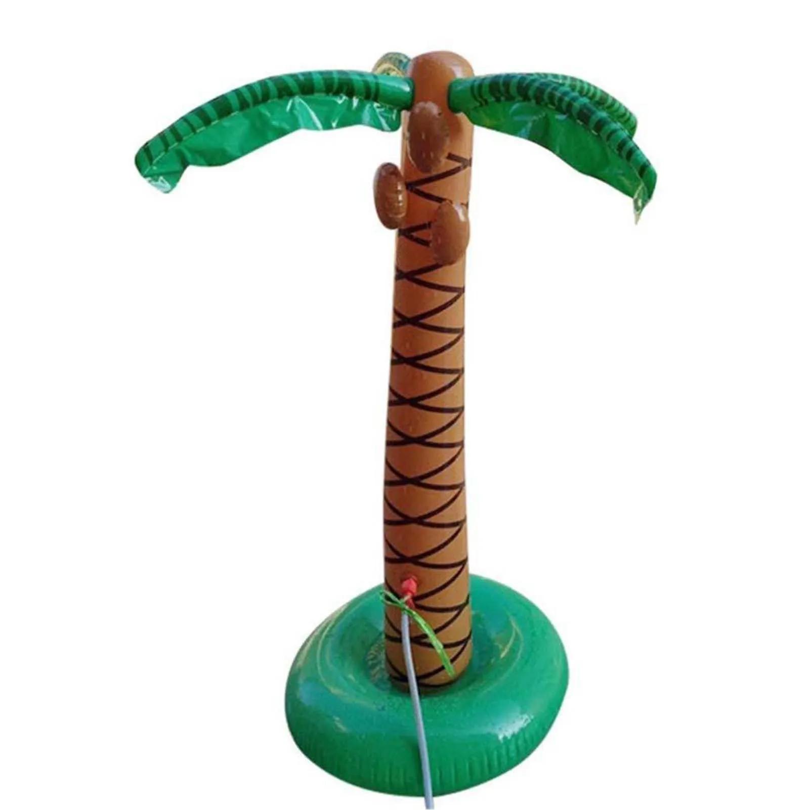 

Summer Giant Inflatable Toys Cartoon Coconut Tree Hawaii Beach Swimming Pool Party Spray Sprinkler Inflatable Water Toys