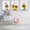 6 Pieces Sunflower Bathroom Decor Relax Soak Unwind Wall Painting Art Women College Living Room Bathroom Nursery 25-26s