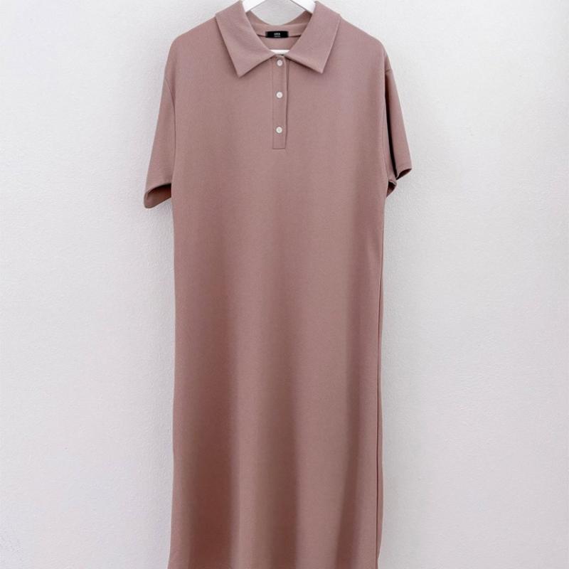 Shop   Women BAsic CollAr Button Open A Line Dress blAck ArA Wdr 3194