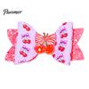 Girls Hair Accessories for Summer Cute Fruit Bow Clip, Artificial Leather Clips, Decorative Pins with Clips Matching Outfits