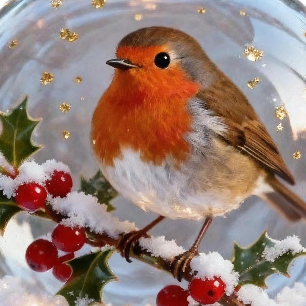 3D Bird Ball Christmas Ornaments Holiday Charm Decor Christmas Tree Hummingbird Bird Eagle Ball Pendant for Holiday Indoor Home