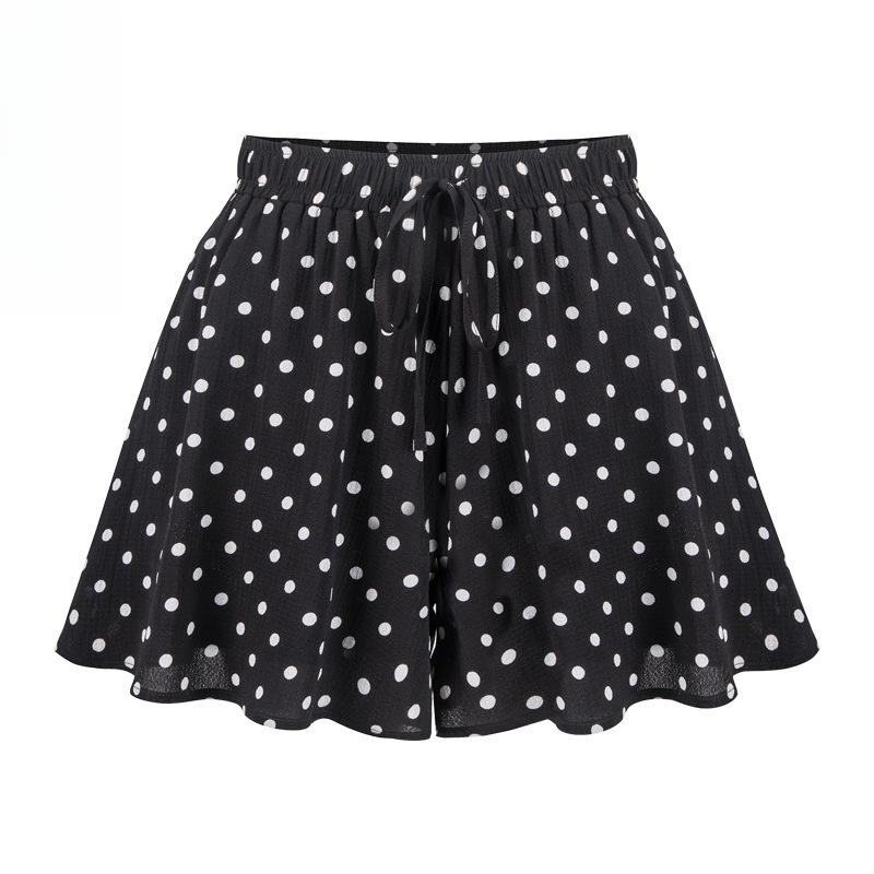 

Шорты-юбка с широкими штанинами Женские Летние Новые Корейская Версия с Завышенной Талией Большого Размера Свободные Кюлоты А-силуэта 9XL