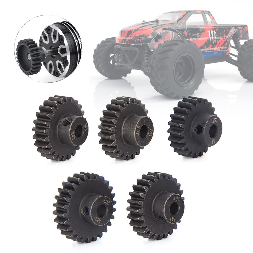 Chrome Steel Motor Gear Kit cent5mm Inner Hole(M1 22t 23t 24t 25t 26T) RC Accessory
