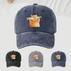 Cute Cat Printed Baseball Cap for Men and Women, Suitable for Daily Leisure and Cute Style Outdoor Travel Equipment