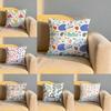 Memphis Seamless Patterns Cushion Cover Soft Reversible Durable Pillow Cover MultiScene Use for Home Car Daily Comfort