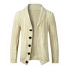 Men's Casual Knit Cardigan Sweater Long Sleeve European Size for and Winter