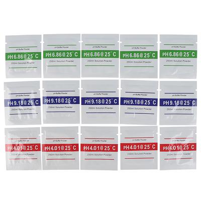 Solution d'étalonnage de mesure de tampon Ph, 5/15 pièces, Ph4.00/6.86/9.18 pour Test de Ph