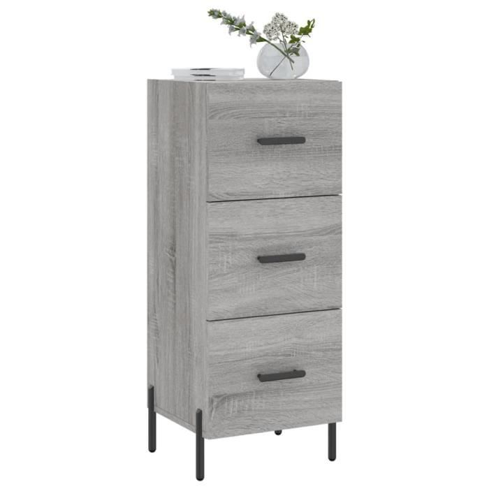 VidaXL Buffet Sonoma Grey 34.5x34x90 Cm Engineered Wood 828618