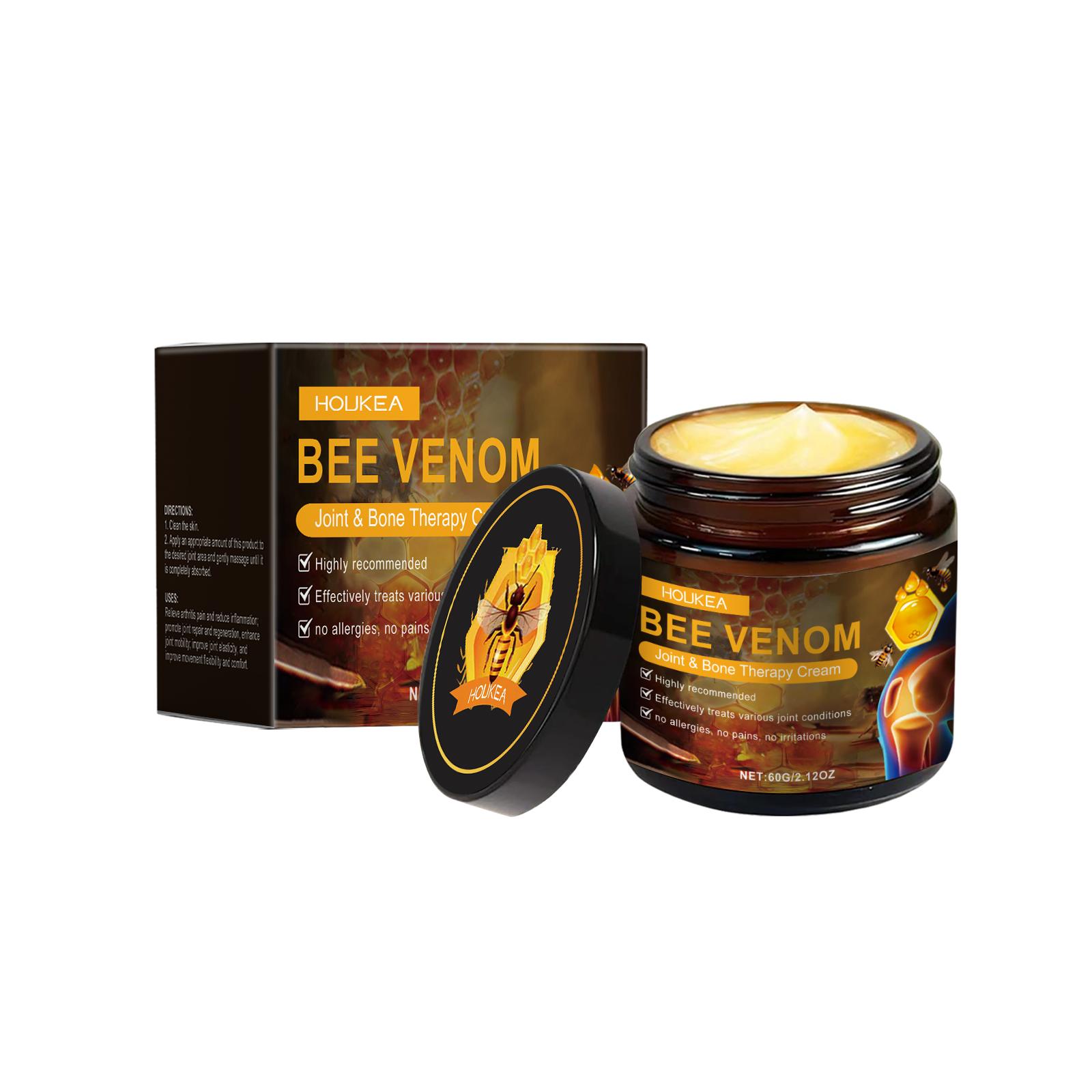 

Bee Venom Joint Care Cream Gentle Ingredients Relieve Discomfort Neck Knees Legs Apply Massage Care