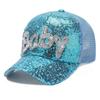 Summer Mesh Baseball Cap With Sequin Mesh Sun Hat For Women Outdoor Sun Protection