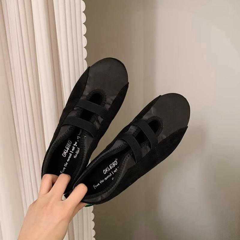 Fashion SUOJIALUN 2024 Autumn Round Toe Women Flat Shoes New Brand Shallow Slip On Ladies Casual Mary Jane Shoes Soft Dress Ballerinas