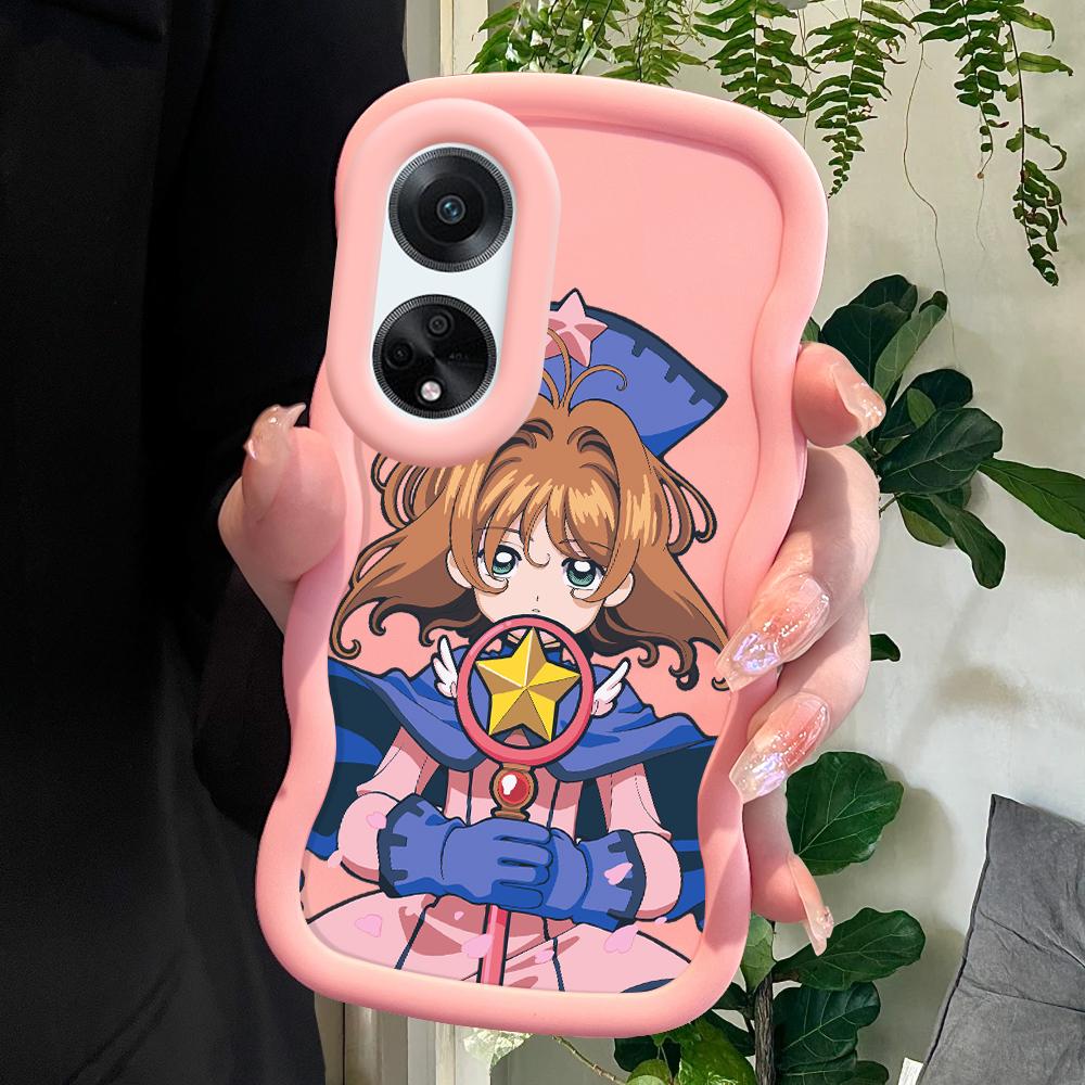 

Окрашенный узор Big Wave Edge Мягкий силиконовый материал Macaron чехол для телефона противоударный защитный резиновый чехол для OPPO Reno Realme OPPO Reno7