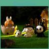 Adorable Resin Halloween Miniature Decorations Cute Cartoon Rabbit Figures For Succulent Plants