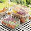 Portable Handheld Food Preservation Box Crisper Large Capacity Multifunctional Sealed  Vegetable Fruit Sealed Box Drain Basket