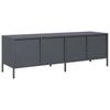 Vidaxl Szafka Rtv, Antracyt, 135X39X43,5 Cm, Stal Walcowana Na Zimno