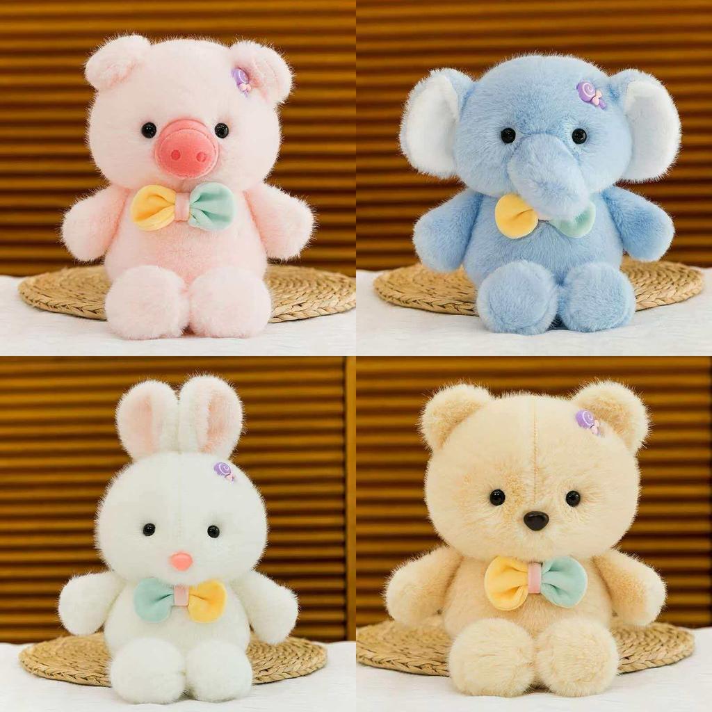 Soft Plush Bunny Doll With Short Pile Cotton For Kids And Collectors
