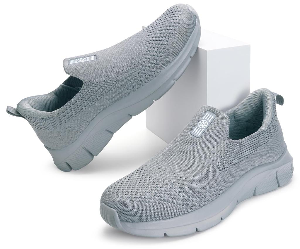 Sneakers, walking shoes for men and women, slip-on style, athletic shoes, easy to slip on while standing, thick sole, laceless, non-slip, comfortable,