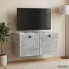 Wall Mounted TV Cabinet Concrete Grey 59.5 x 31 x 30 cm