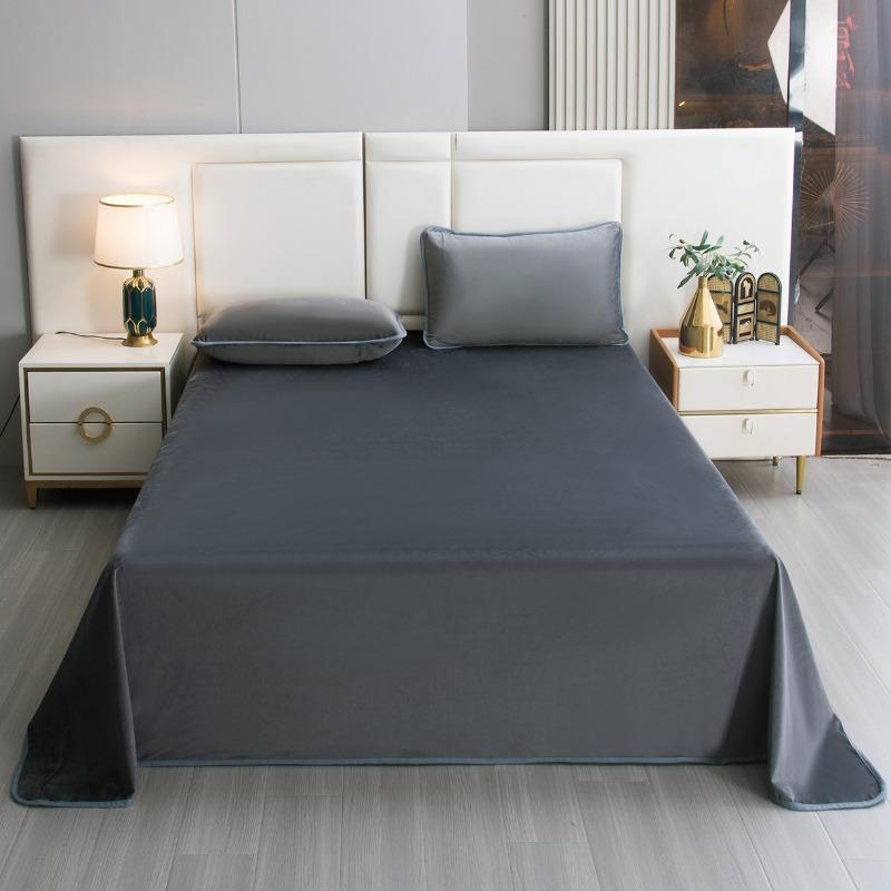 Однотонный кристаллический бархат, теплая водонепроницаемая простыня, защитный чехол для матраса, многоразмерный, теплый, от мочи 160x230cm 1pcs темно-серого