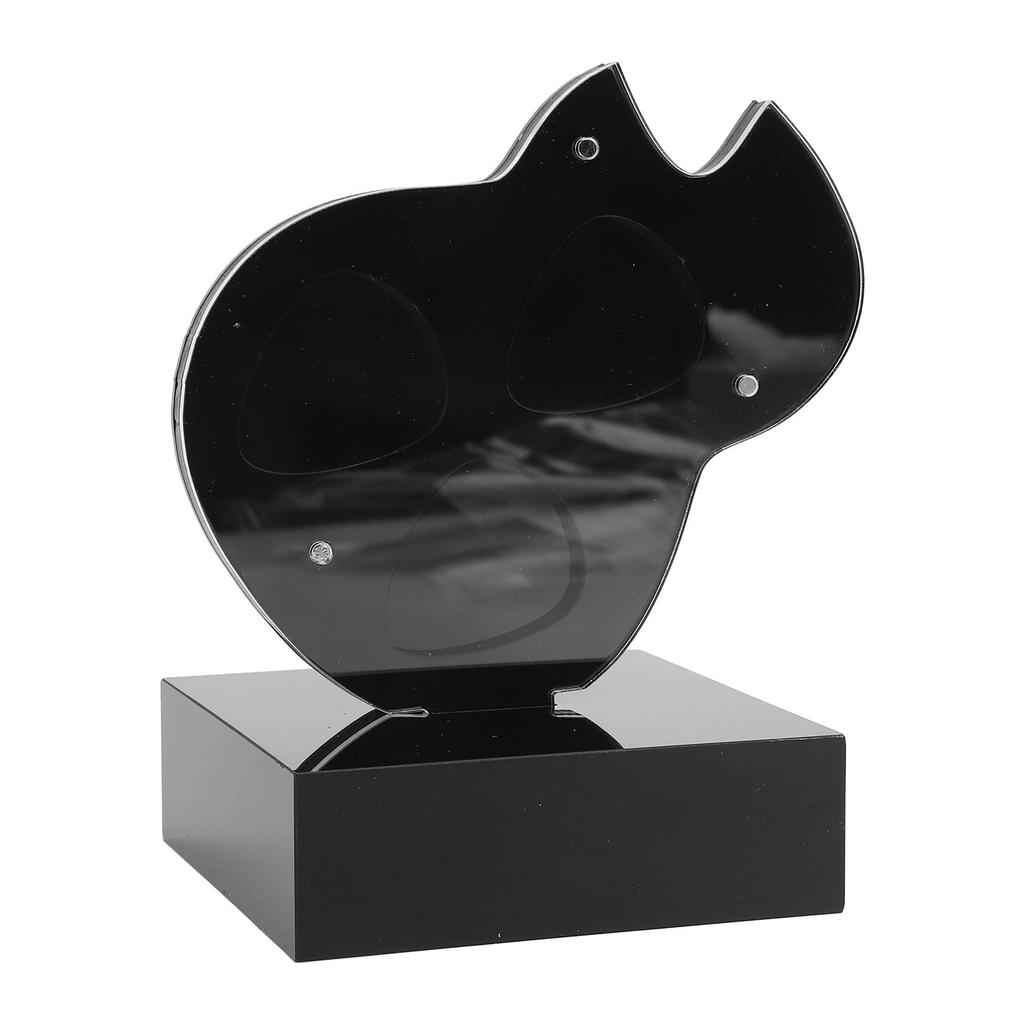 Acrylic Guitar Pick Storage Holder 3 Slots Magnetic Dust Resistant Home Decor Guitar Pick Display