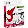 Daiwa J Braid 300m 8 Strand Round Braid Line 10lb Light Green  Chartreuse 