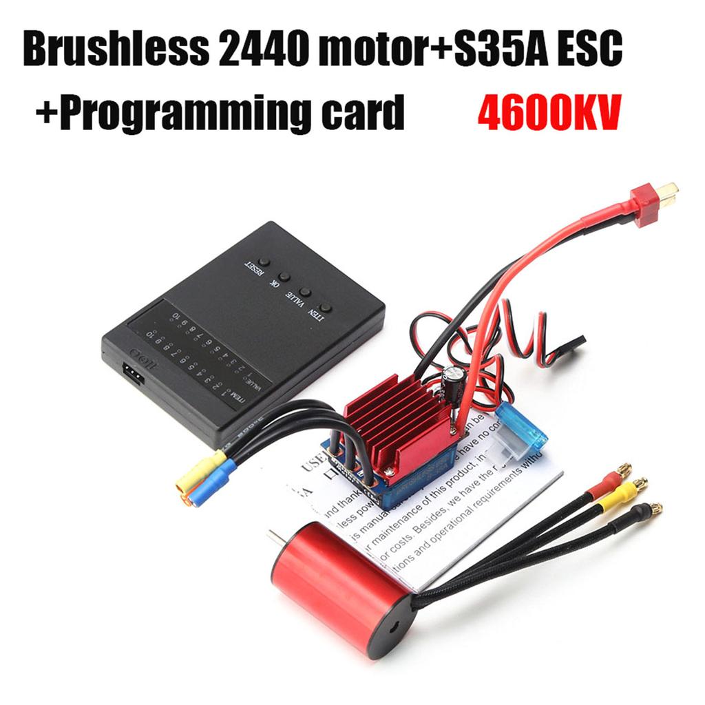 440 2440 Brushless Motor 4600KV 35A Brushless ESC Electric Speed Controller Programming Card Replacement for 1Celsius16 1Celsius1