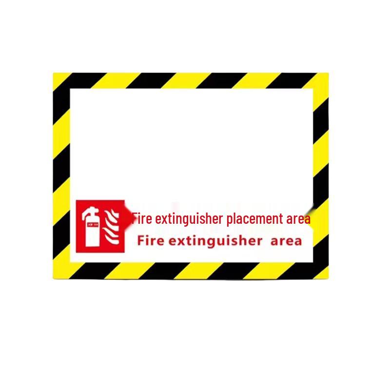 Fire Extinguisher Placement Ground Sticker