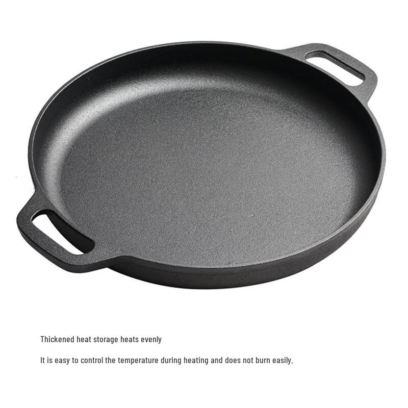 Lilang Thickened Cast Iron Non-Coated Griddle Pan