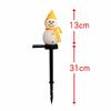 Solar Powered Snowman Stake Lights Warm LED Light Cute Design for Christmas Garden Path Porch Holiday Party Decoration