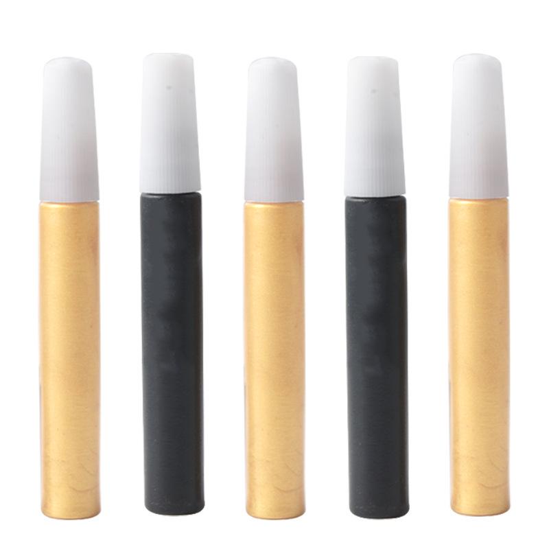 Quick-Drying Gold & Black 10ml Acrylic Paint for Children's DIY New Year Art Projects