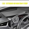 Pu leather Car Style Universal DIY Flexible Interior Moulding Trim Strips Car Accessori Decoration Braid Strip Dashboard Sticker