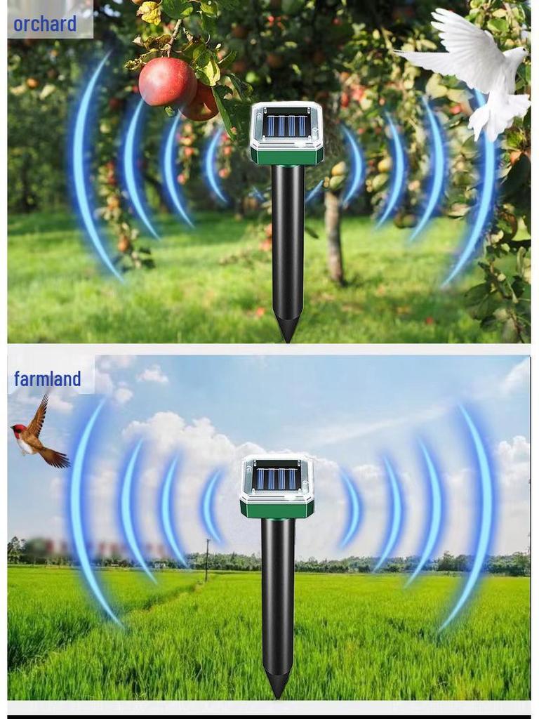 Solar Ultrasonic Mouse & Snake Pest Repeller for Outdoor Yard & Garden
