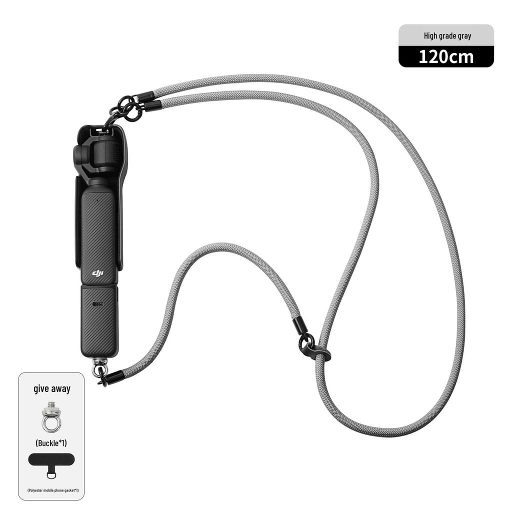 DJI Pocket 3: Vielseitiges Anti-Verlust-Lanyard mit abnehmbarer Handgelenk- und Umhängekordel
