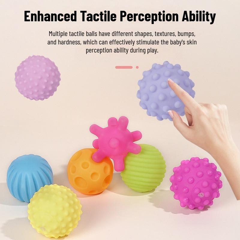 High-Quality 6Pcs/Set High-Quality Children'S High-Quality Puzzle High-Quality Massage High-Quality Touch High-Quality Soft High-Quality Rubber