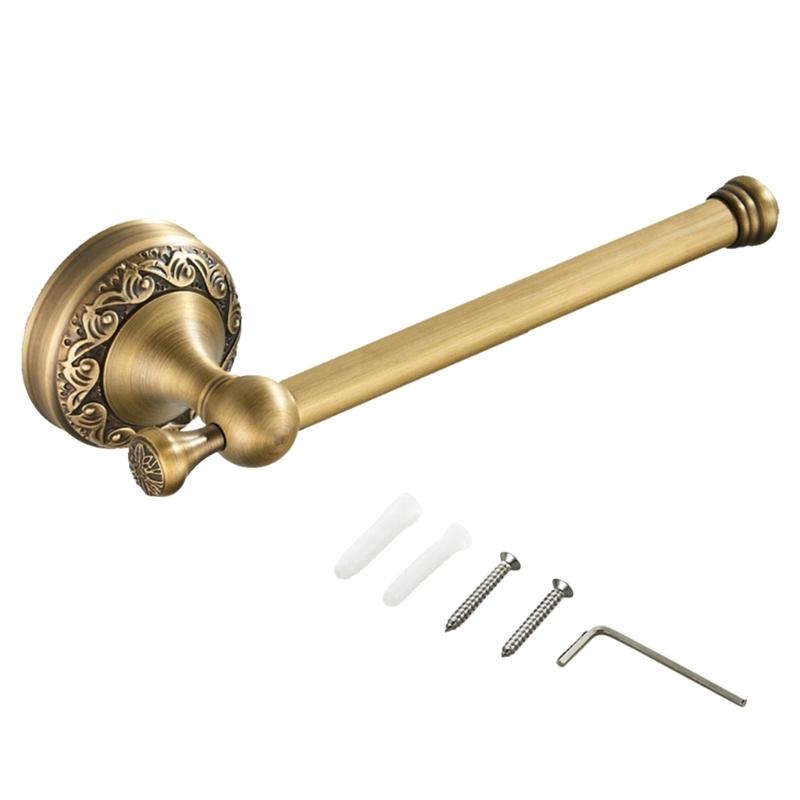 

Bathroom Tissue Paper Dispenser Towels Rail Rod Wall Mounted Toilet Paper Roll Stand Easy Installation For Small Space S