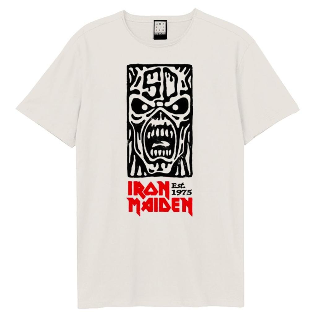 Amplified Unisex Adult 50th Totem Pole Iron Maiden T-Shirt
