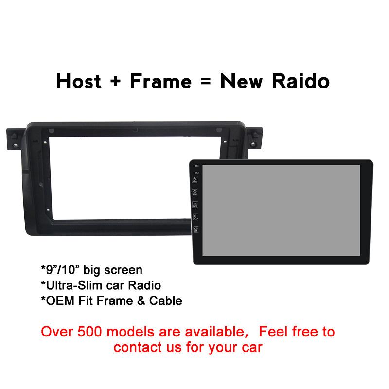 Android Navigator Trim Frame with Wiring Harness for 99-05 BMW E46