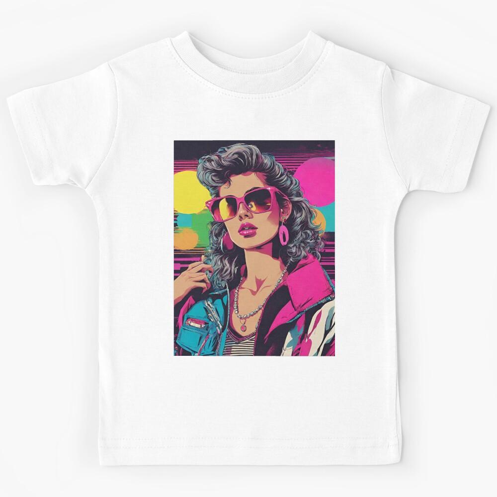 80 s style woman Kids T-Shirt 100
