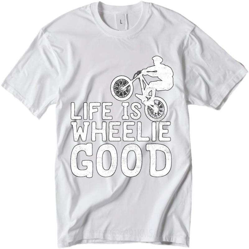 Breathable For Unisex Round Neck Tshirt Streetwear Life Is Wheelie Good Fashionable Unisex Teeshirt Oversized Tshirt Vintage Tshirt
